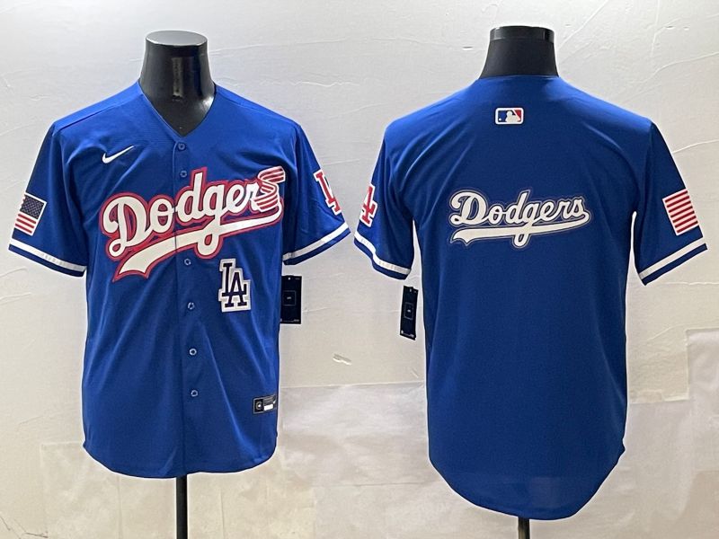 Men Los Angeles Dodgers Blank Blue Second generation Joint Name Nike 2025 MLB Jersey style 21->los angeles dodgers->MLB Jersey